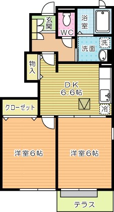 チェルシーⅡ  101号室 間取り