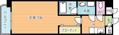 プレンティⅡ  205号室 間取り