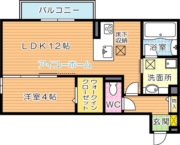 Island御開（アイランド御開） 102号室 間取り