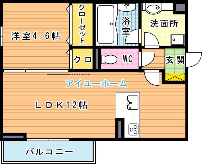Island御開（アイランド御開） 201号室 間取り