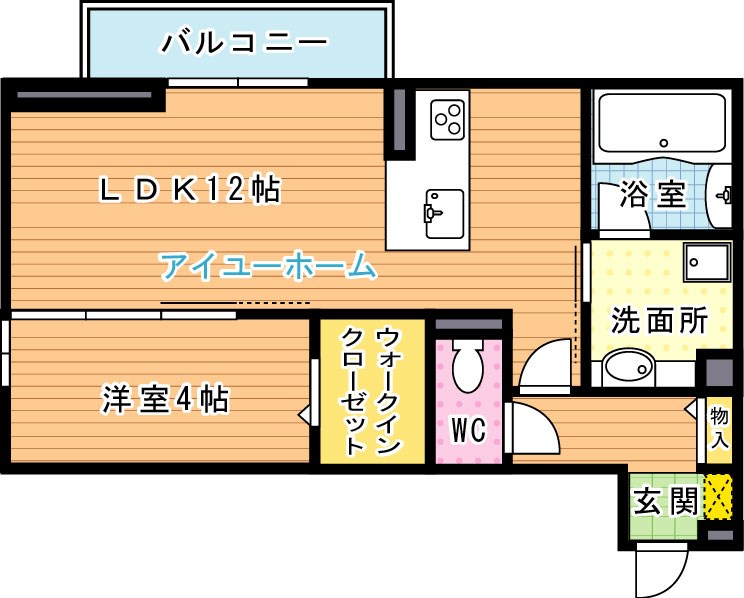 Island御開（アイランド御開） 202号室 間取り
