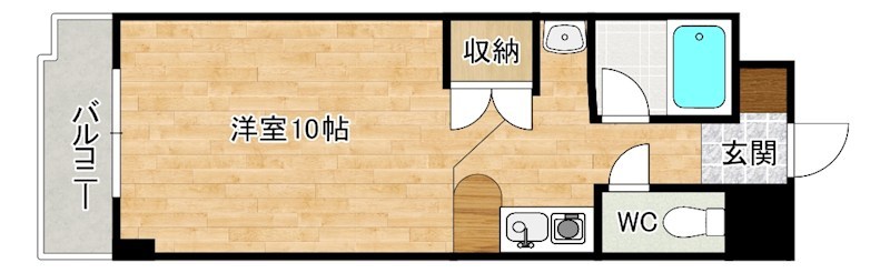 ベルガ清水 505号室 間取り