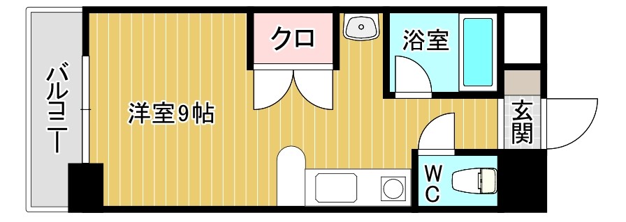 ベルガ清水  403号室 間取り