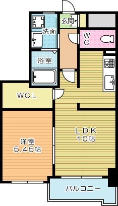 Studie 小倉離宮（スタディ小倉離宮） 903号室 間取り
