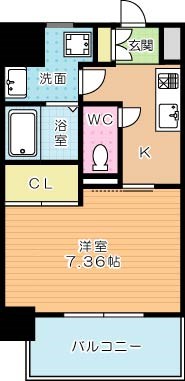Studie 小倉離宮（スタディ小倉離宮） 907号室 間取り