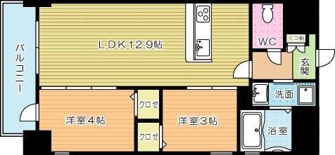 THE KYO ーザ・京ー  1201号室 間取り