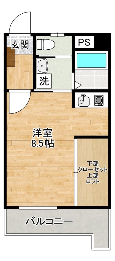 プレステージ・デル・守恒   303号室 間取り