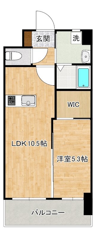 グレース上富野 303号室 間取り