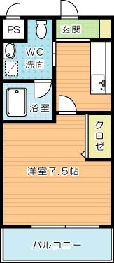 ギャラン吉野町 808号室 間取り