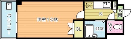 ロイヤルリージェント  1102号室 間取り