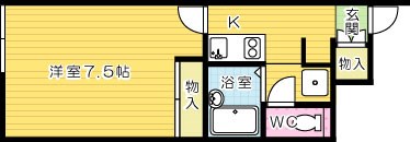 Roi　de　gland　大田町（ロワデグラン大田町）  103号室 間取り