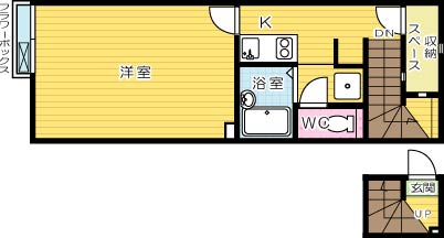 Roi　de　gland　大田町（ロワデグラン大田町）  206号室 間取り