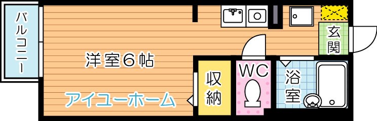 ヴァンベールHATANOPureⅠ 1206号室 間取り