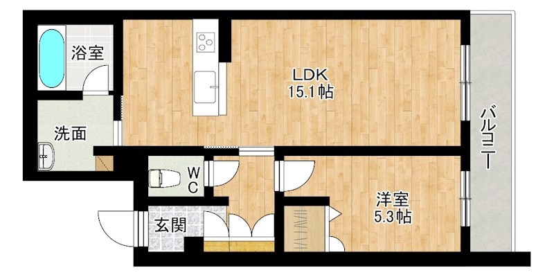 ShaMaison Capital（シャーメゾンキャピタル） 303号室 間取り