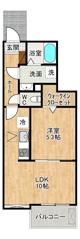 グローリア・ヒデ　A棟 103号室 間取り