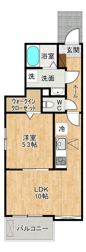グローリア・ヒデ　A棟 104号室 間取り