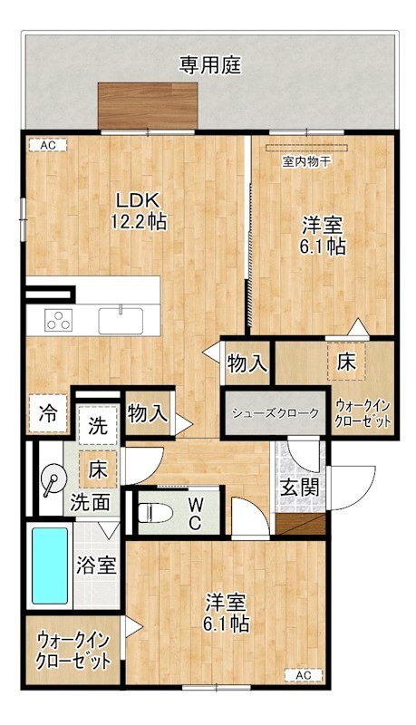 La　Maison　NAKAI（ラメゾン中井） 101号室 間取り