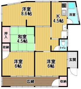 日の出戸建 1号室 間取り