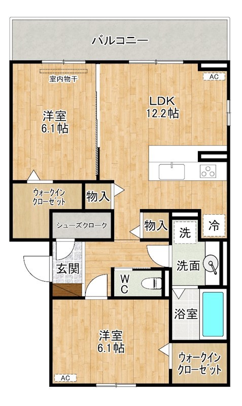 La　Maison　NAKAI（ラメゾン中井） 302号室 間取り