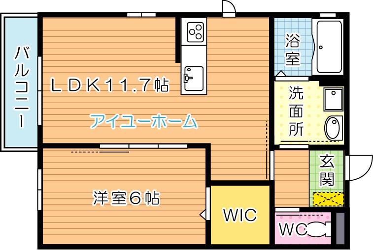 グランメゾン未来 201号室 間取り