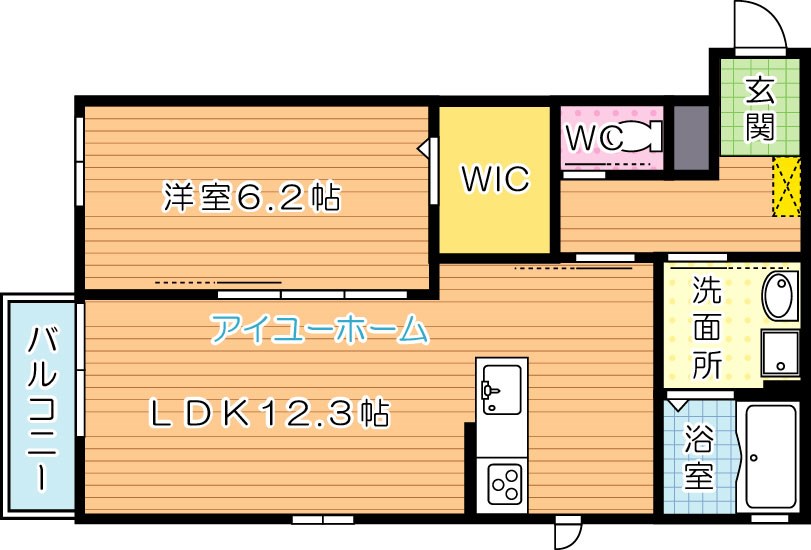 グランメゾン未来 202号室 間取り
