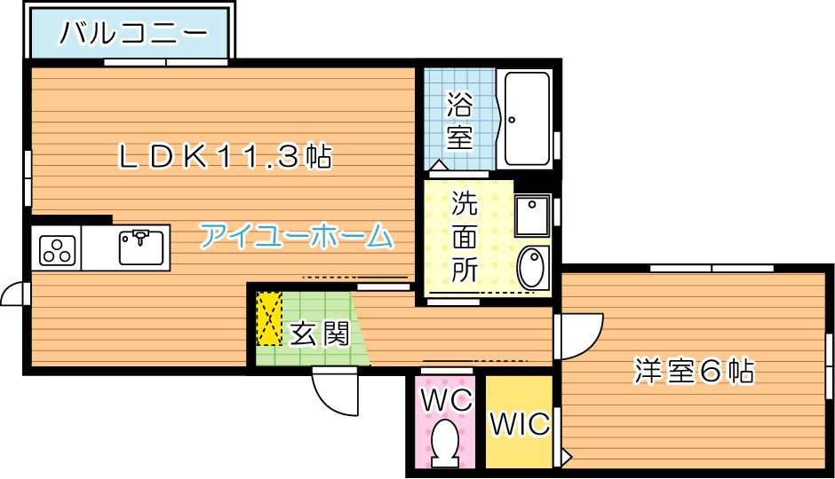 グランメゾン未来 203号室 間取り