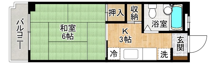 プレアール南小倉 402号室 間取り