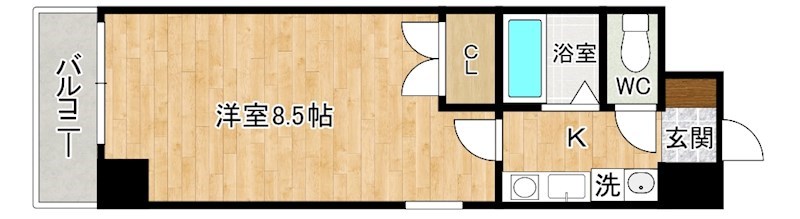 エンゼルコート清水 401号室 間取り