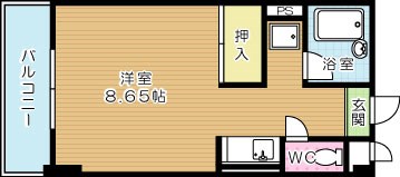 メゾン東武三萩野 805号室 間取り