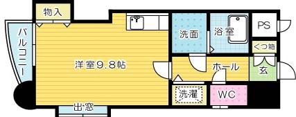 ギャラン小文字 701号室 間取り