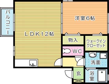 菜摘館 101号室 間取り