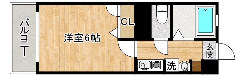 ＧＲＯＷＴＨ ＳＩ 清水(グロースSI清水) 103号室 間取り