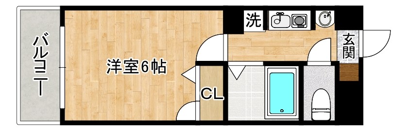 ＧＲＯＷＴＨ ＳＩ 清水(グロースSI清水) 804号室 間取り