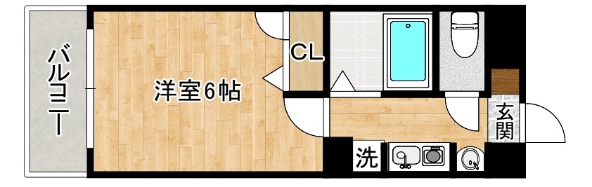 ＧＲＯＷＴＨ ＳＩ 清水(グロースSI清水) 705号室 間取り