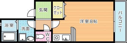 ＡＣ守恒 105号室 間取り