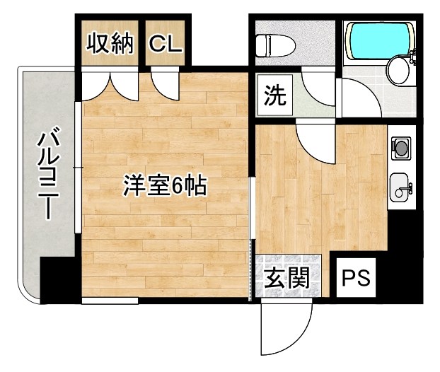 ビブレ北方 405号室 間取り