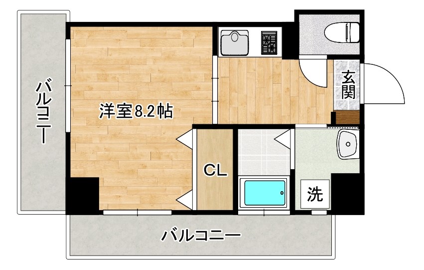 ＣｏＣｏメゾン （ココメゾン） 203号室 間取り