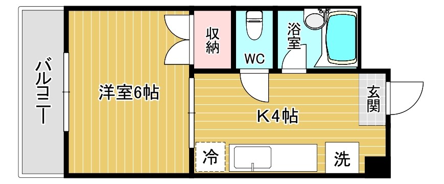 オークヴィラ小倉 208号室 間取り