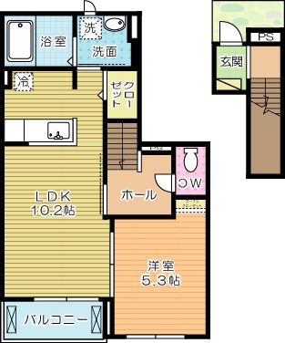 ルミナス  203号室 間取り