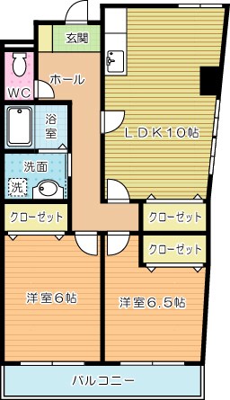 パークスクエア松島 201号室 間取り