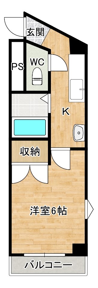 ビブレ城野(分譲賃貸) 706号室 間取り