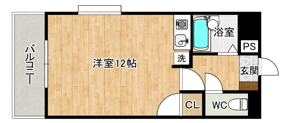 ピュアシティ小倉 901号室 間取り