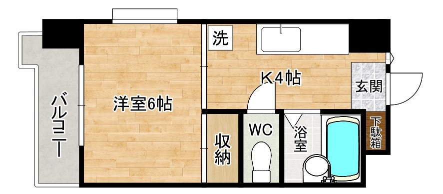 山和ビル 401号室 間取り