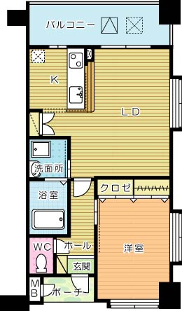 アースコートＹ&rsquo;ｓシティ香春口 504号室 間取り