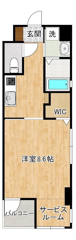 アルバース三萩野 401号室 間取り