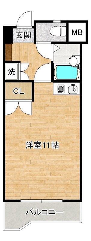 サンラビール小倉 203号室 間取り