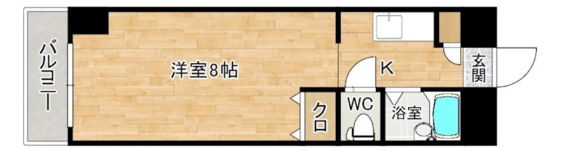 リバティアクト  504号室 間取り