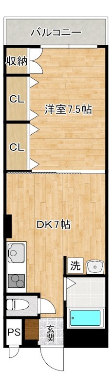 小倉セントラルコーポ   間取り
