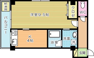 アルファＫⅡ 406号室 間取り