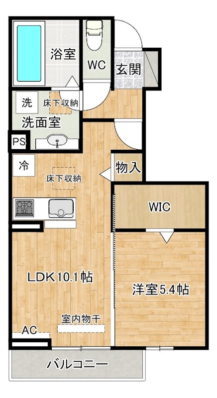 Ｅｘｃｅｌｌｅｎｔ街角六番館（エクセレント街角六番館） 101号室 間取り